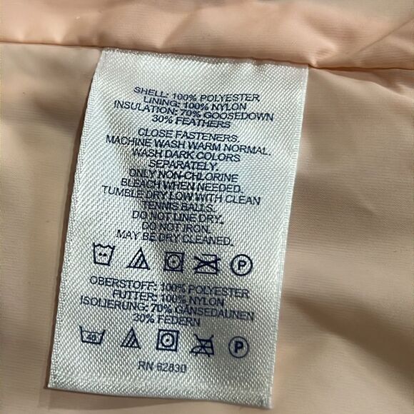 Lands End Pink Puffer Vest - L Pearl Pink - Picture 5 of 13